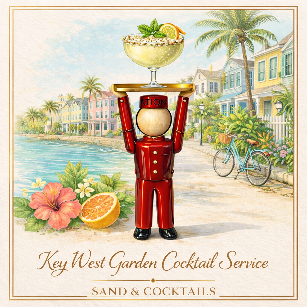 Key West Cocktail Service Art Print